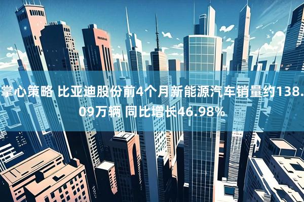 掌心策略 比亚迪股份前4个月新能源汽车销量约138.09万辆 同比增长46.98%
